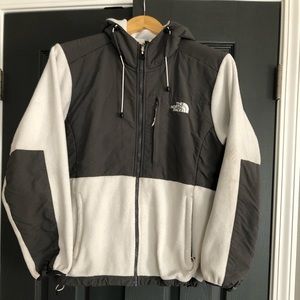 White Northface fleece jacket